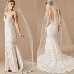 BHLDN Madeline Tulle Classic Cathedral Veil